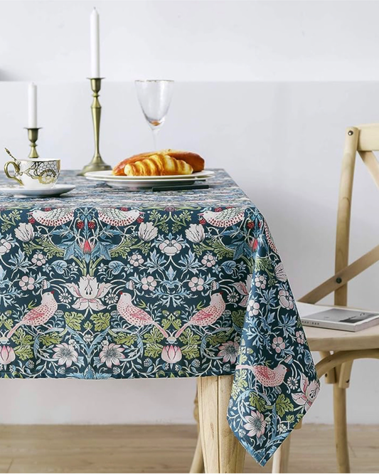 Songbirds in Strawberry Fields Table Cloth