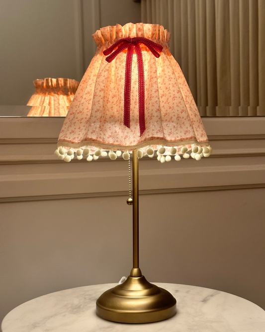 CHARMED LAMPS Sophia Blush Skirted Lamp