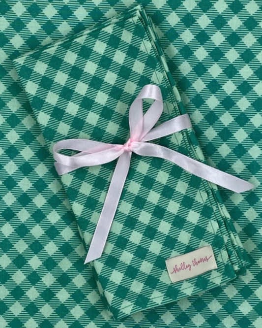 Green Gingham Table Napkin