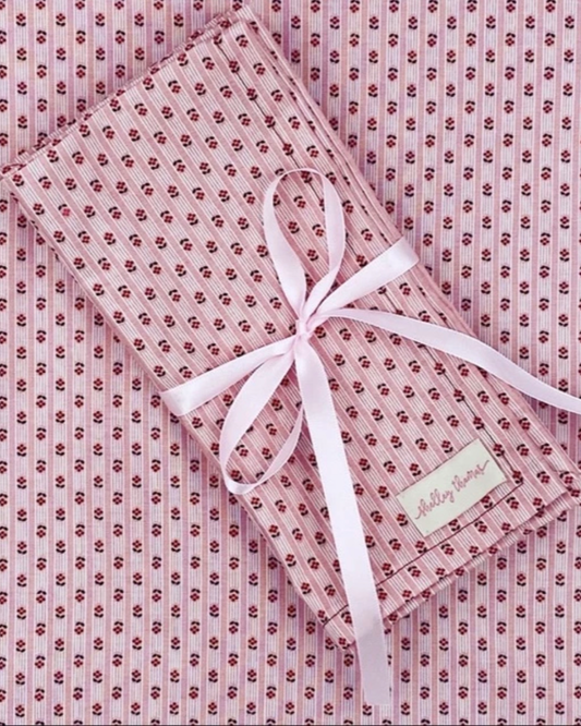 Floral Stripe Table Napkins (Set of 5)
