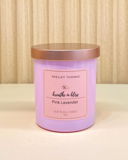 Pink Lavender Candle